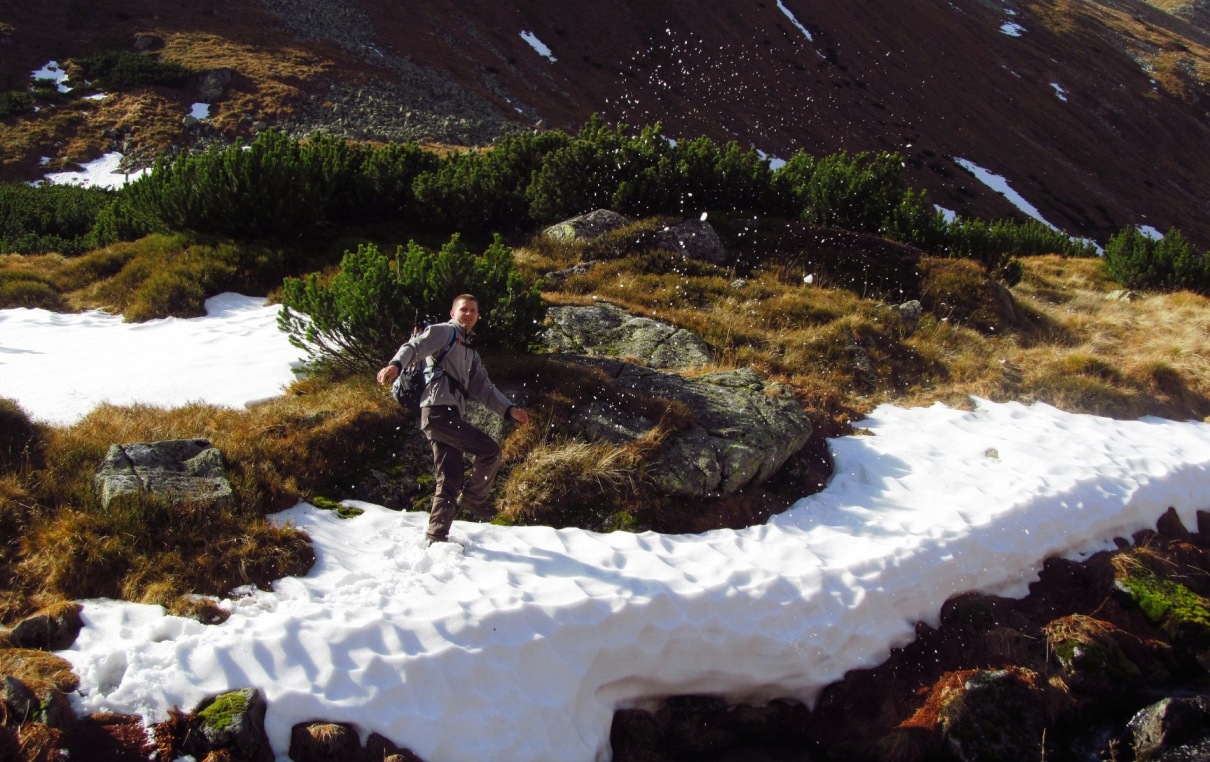 snow in autumn